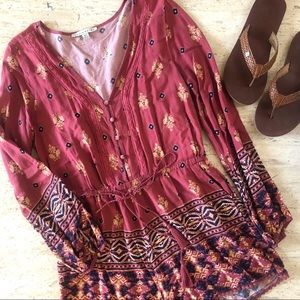 Haute Monde Boho Romper Size M